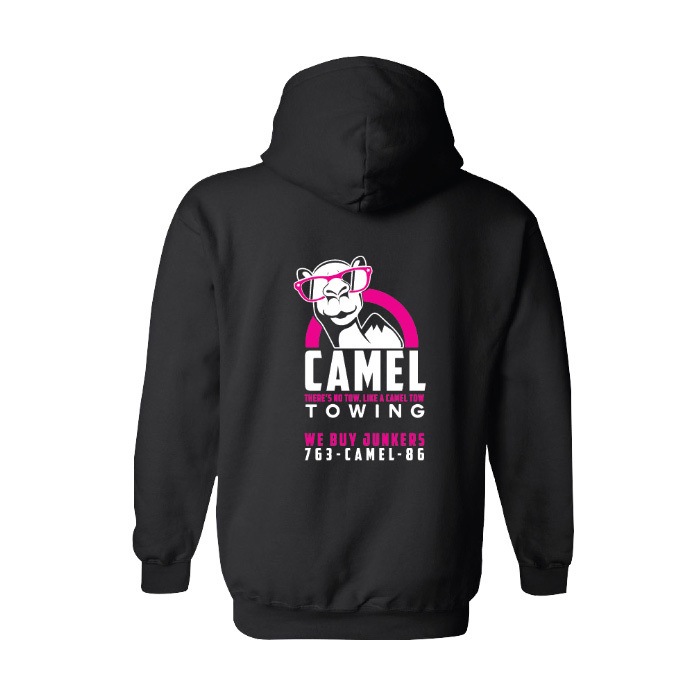 Camel Towing Black Hoodie - Image 2